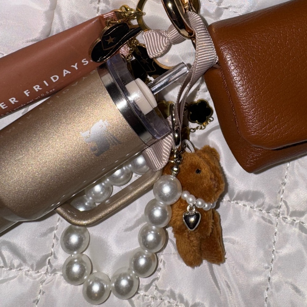 Teddy bear bag charm